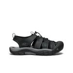 Keen Men's Newport Closed Toe Leather Sandals Black/Steel Grey